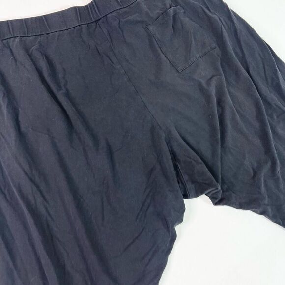 Eileen Fisher Pants Womens 2X Black Elastic Waist Stretch Cropped Pull On - Picture 8 of 9